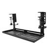 Under Desk Cable Management Tray Carbon Steel Metal Cord Wire Shelf Organizer with Clamp Mount for Home Office Standing