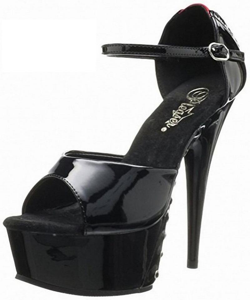 FHC 15cm High Heeled Sandals,Women Sexy Summer Heels,Stage Show Pole Dancing Shoes,Ankle Buckle Strap,Peep Toe,Black,Red,Purple