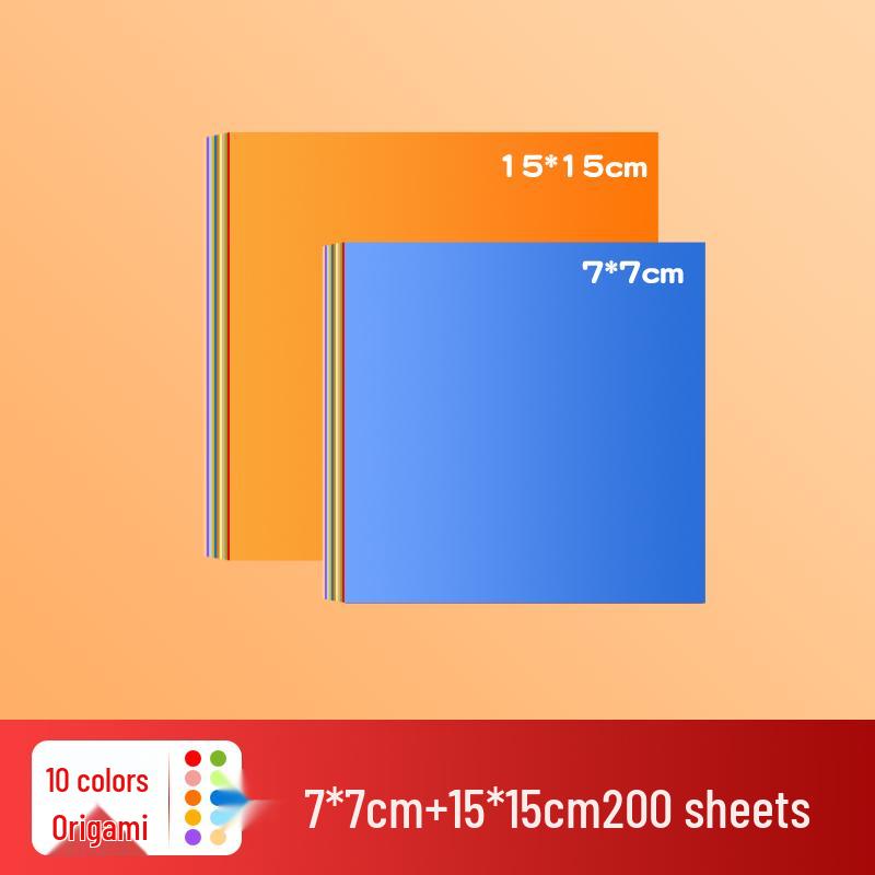 Kids' Colored Origami Paper – A4 Cardstock for Crafts & School Projects