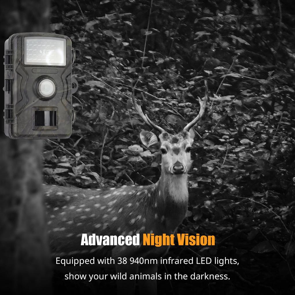 1080P Hunting Camera 2.0in LCD 16MP Infrared Night   Mobile Monitoring IP66 Waterproof Trail Camera