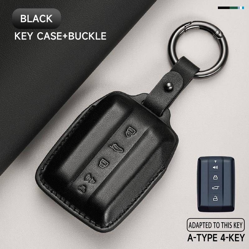 Leather Car Key Cover Case Protection Shell Keychain For Great Wall GWM WEY TANK 300 500 Tank300 Tank500 Remote Holder