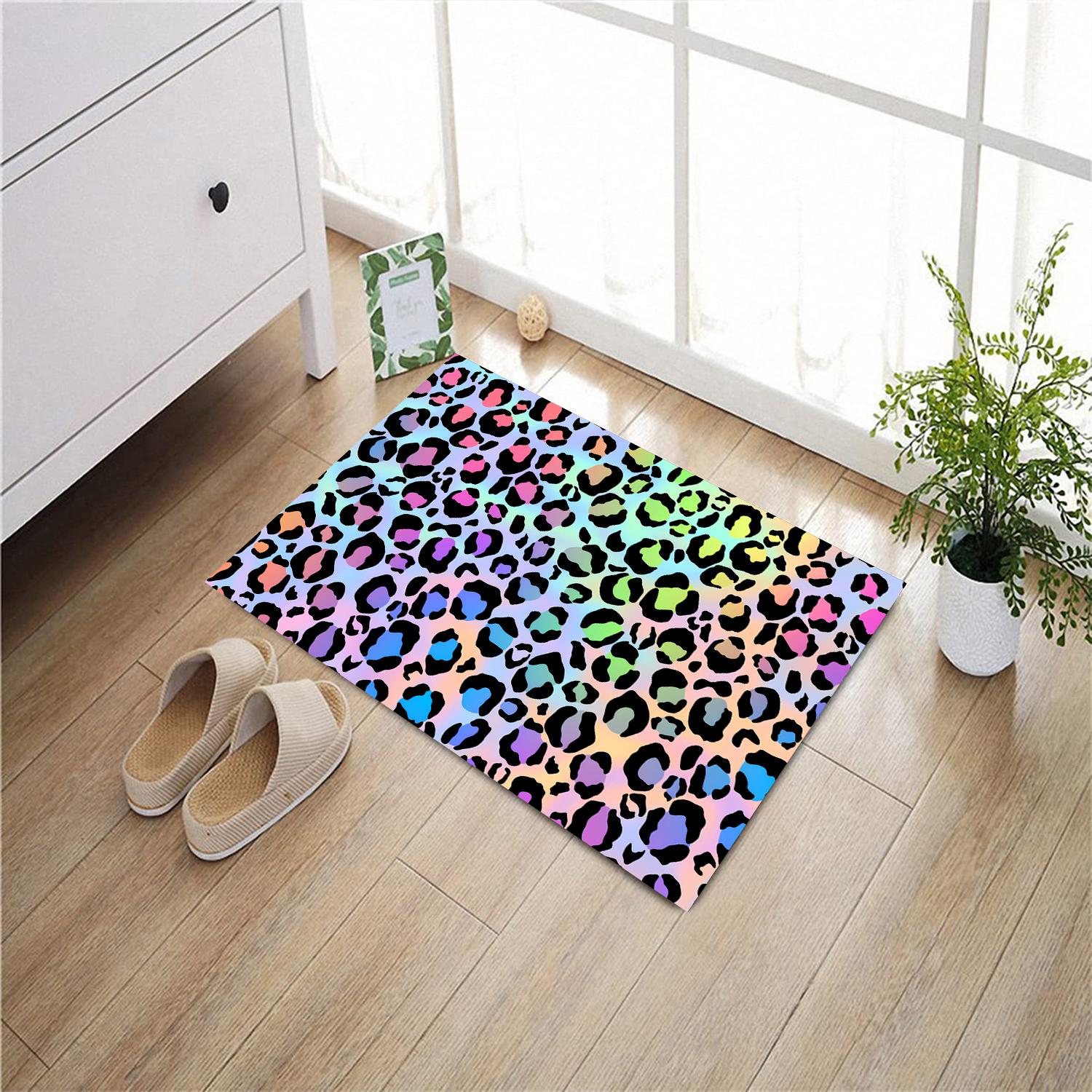 Geprint Vlekkenpatroon Deurmat Rubber Badkamer Keukenmat Tuin Garage Deur Vloermat Antislip Tapijt Entree Tapijt 24inchx16inch