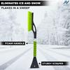 27" Snow Brush and Ice Scrapers for Car Windshield (1 Pack), Window Ice and Snow Scraper with Ergonomic Foam Grip, Snow Windshield Scraper with