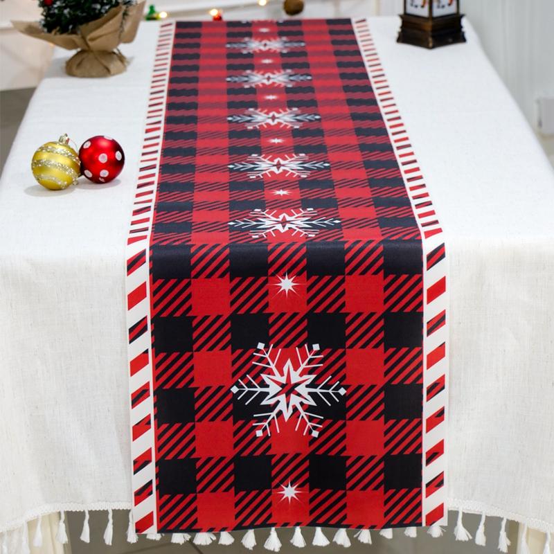 Christmas Tablerunner Merry Christmas Decoration For Home Tablecloth Kitchen Xmas 2025 Navidad Kerst Natal Happy New Year 2025
