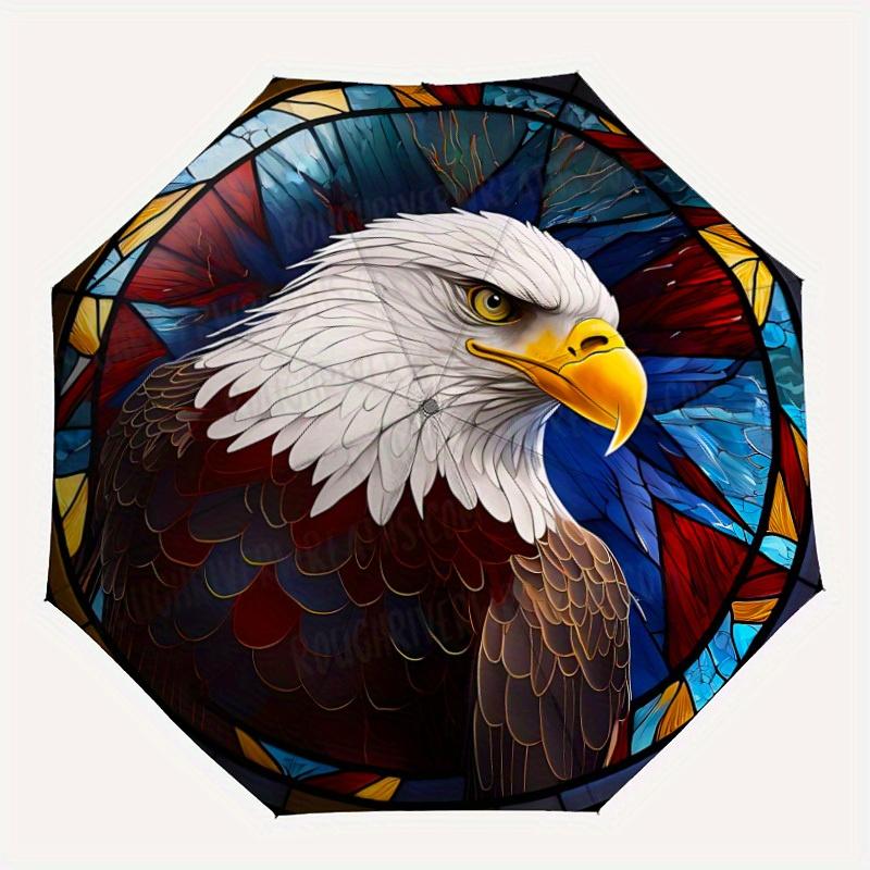 

1pc Eagle Automatic Open/Close Umbrella, Ideal Fan Gift for Birthday, Christmas, Outdoor Essentials, Trendy Fashion yy250828010