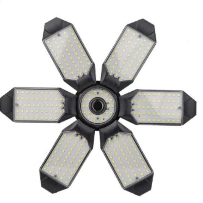 Achtflügeliges faltbares Garagenlicht, Verformbares LED-Licht vom Split-Typ, Breite Ausleuchtung, Einfache Installation, Installiert in Garagen, Lagerhallen, Werkstätten