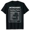 Humor Quotes Fitness Neutral Round Neck High Quality T-shirt Humor Introvert Joke Introvert Cotton T-shirt Genderless Top