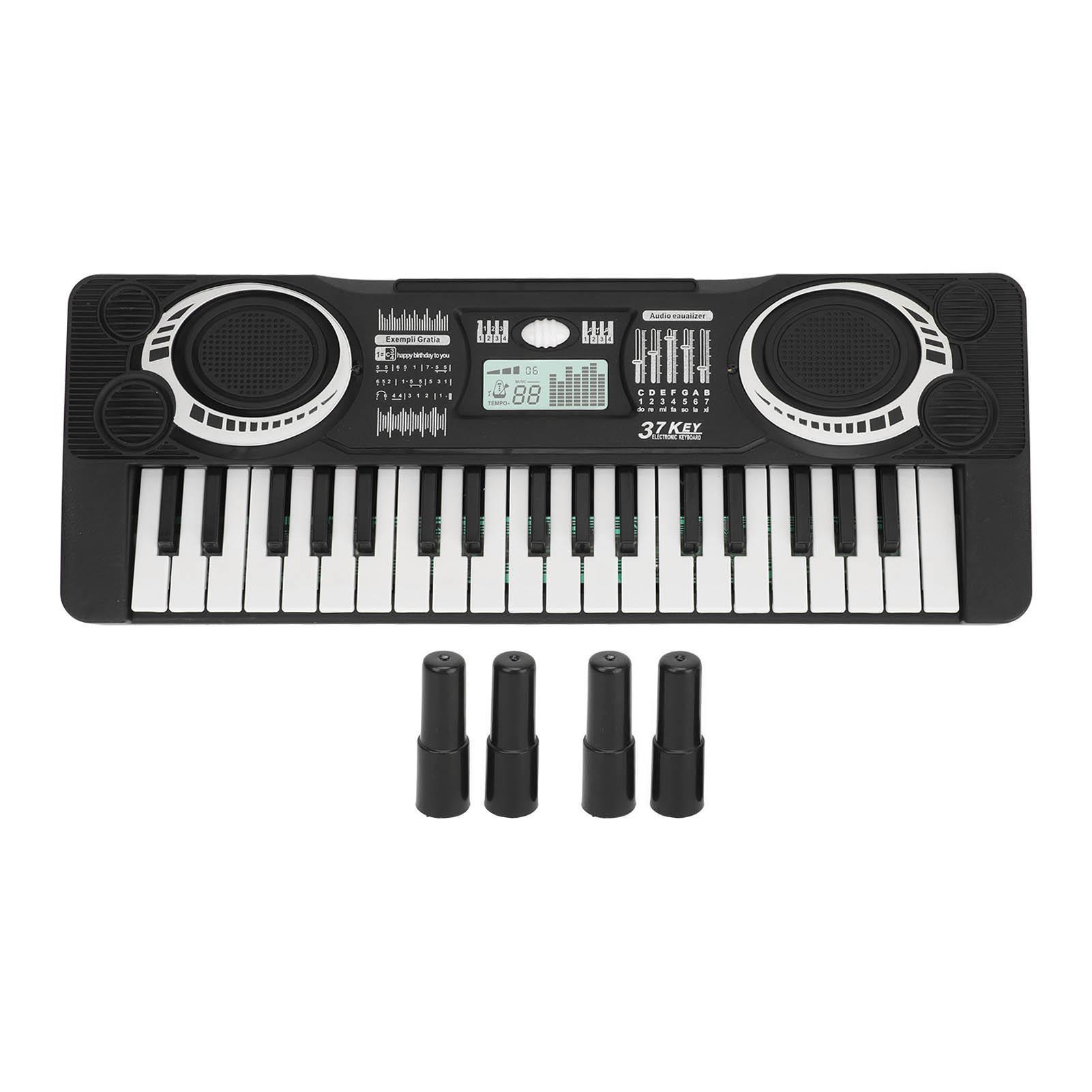 

Детская клавиатура пианино игрушка реалистичная 37 клавиш многофункциональная интерактивная детская пианино музыкальный инструмент