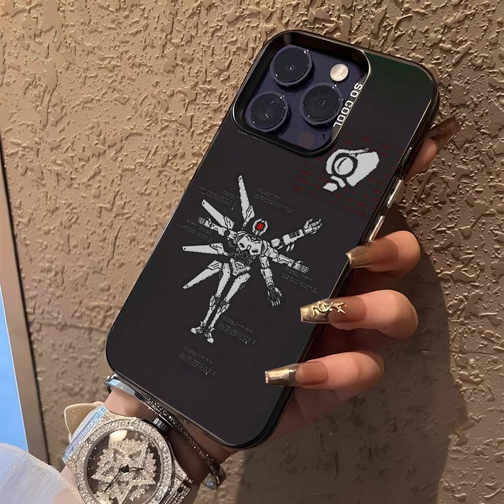 U-Ultrakill Siyah Şeker Mat Kapaklı iPhone 17,16,15,14,13,12,11,Mini,Pro,E,SE4,XS,MAX İçin