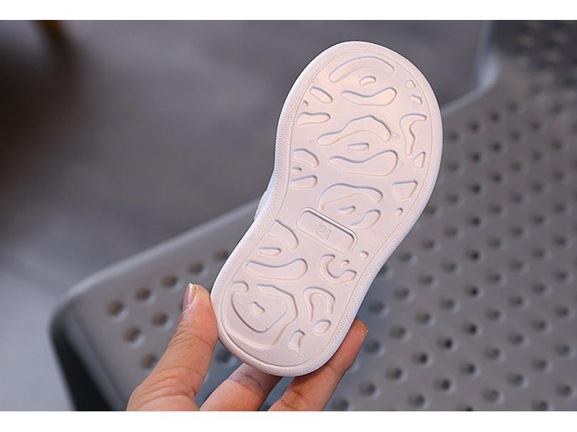 2025 Cartoon Soft-Soled White Sneakers for Babies and Toddlers - Spring/Autumn All-Match Sports Shoes for Boys and Girls
