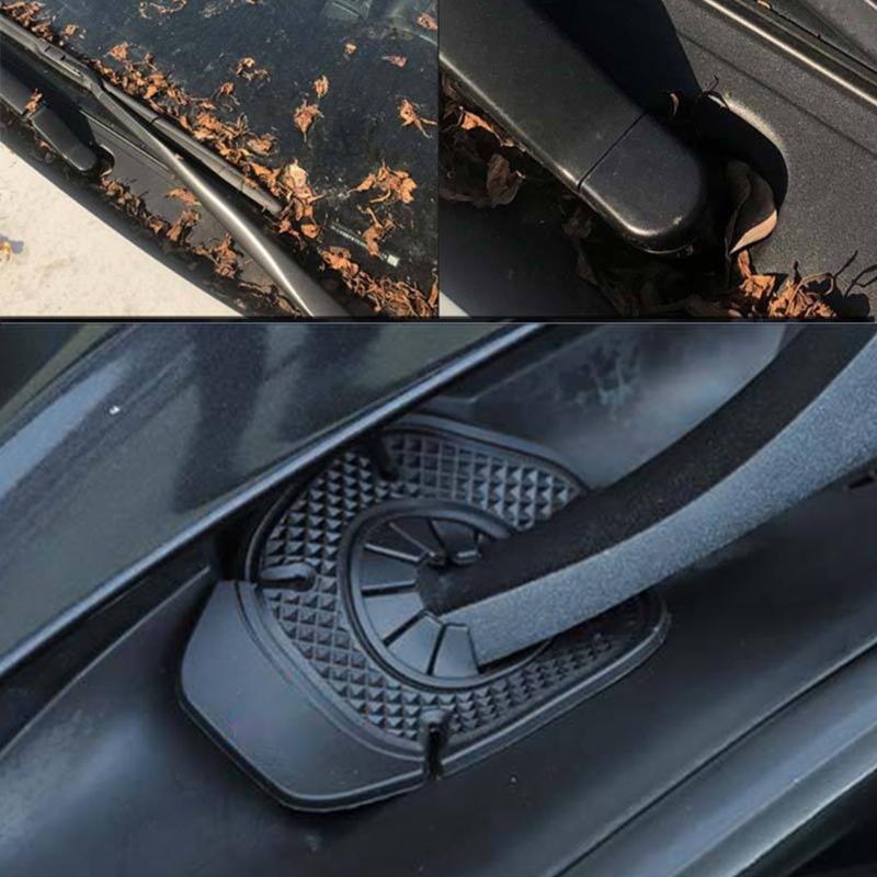 2 Stück Auto Scheibenwischerarm Unteres Loch Schutzabdeckungen Windschutzscheiben Wischerabdeckung Polster Staubschutz Schmutz Blätter Staubdichte Hülle