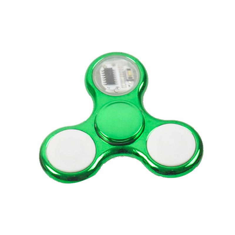 6colors Creative LED Light Luminous Fidget Spinner Changes Hand Spinner Golw In the Dark Stress Relief Toys For Kids
