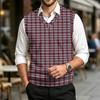 Men's Casual Wool- V-Neck Knit Sweater Vest for Commute