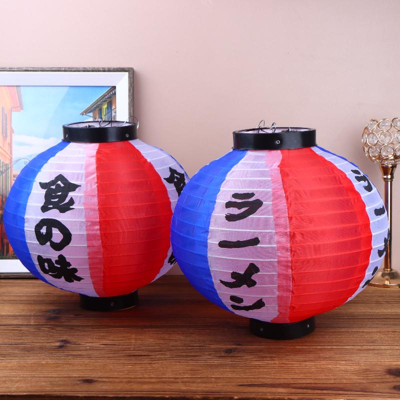 Japanese Style Hanging Lantern Waterproof Fabric For Sake Izakaya Sushi Lamian Noodles Cuisine Restaurant Traditional Decoration