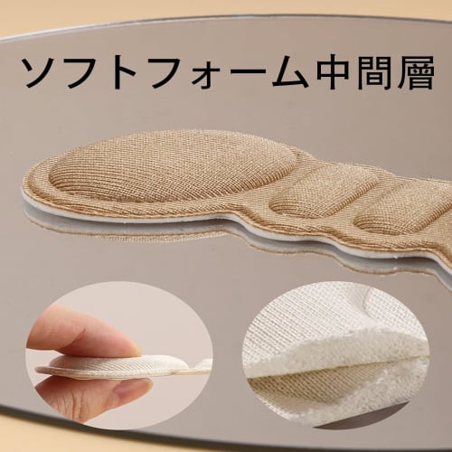 LUYING Butterfly-Shaped Heel Pads, Prevent Blisters, Pain Relief, Adjustable Heel Pads with Adhesive, Anti-Slip, Cushioned Heel Pads for High Heels, U