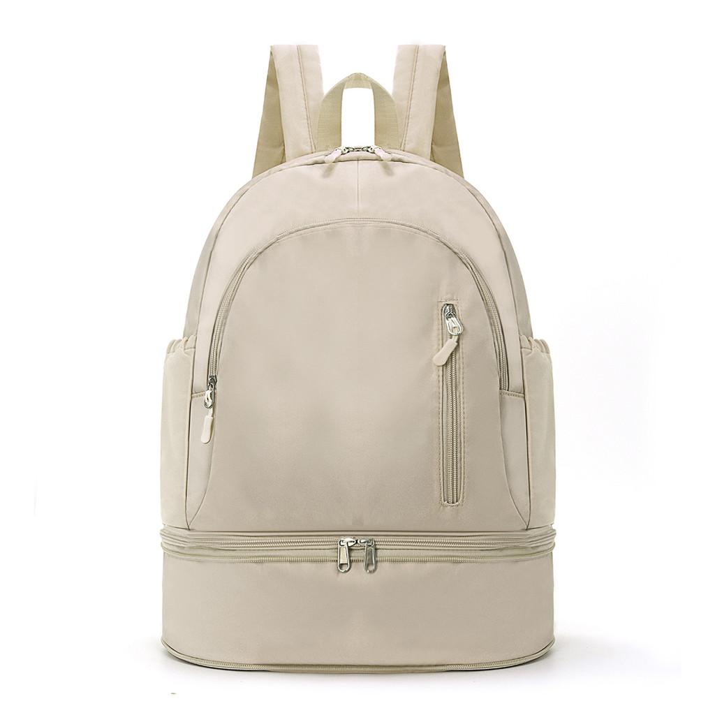 Waterproof Polyester Travel Backpack With Curved Shoulder Straps For Daily Use