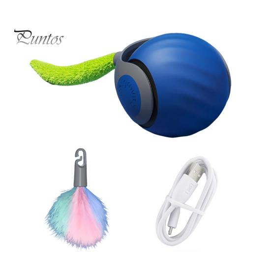 

Интерактивная игрушка для кошек, катящийся мяч, активируемый прикосновением, автоматически движущийся мяч с плюшевым хвостом, перезаряжаемая дразнилка для кошек, живущих в помещении оранжевый