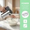 220V Household Stainless Steel Egg Beater, Electric Baking Cake Cream Beater Handheld Stirring Milk Frothers 800W