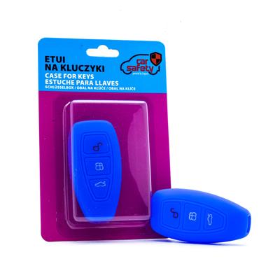Blue Silicone Key Cover For Ford