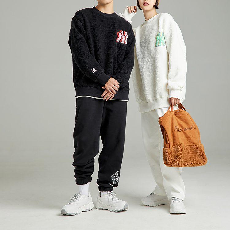 MLB Like Collection Sweatshirts Unisex Cream Crew Neck Thickened Regular 3AMTL0326-50CRS