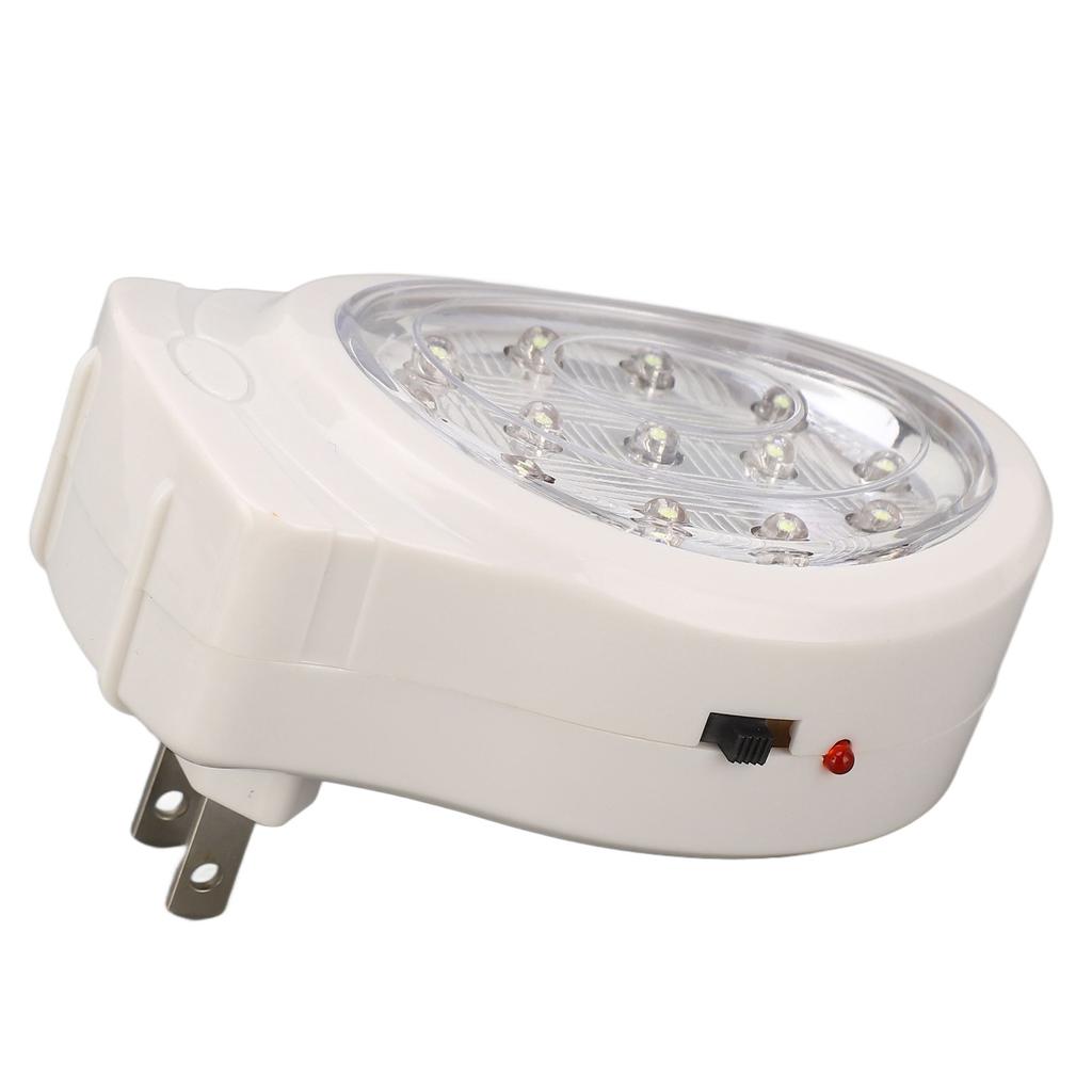LED Emergency Light 2W Cold White 2 Gear Energy Saving Rechargeable Plug In Power Failure Light