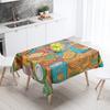 New Abstract Tea Tablecloth Waterproof and Oil-proof Dining Tablecloth Nordic Wind Bar Tablecloth Home Decoration