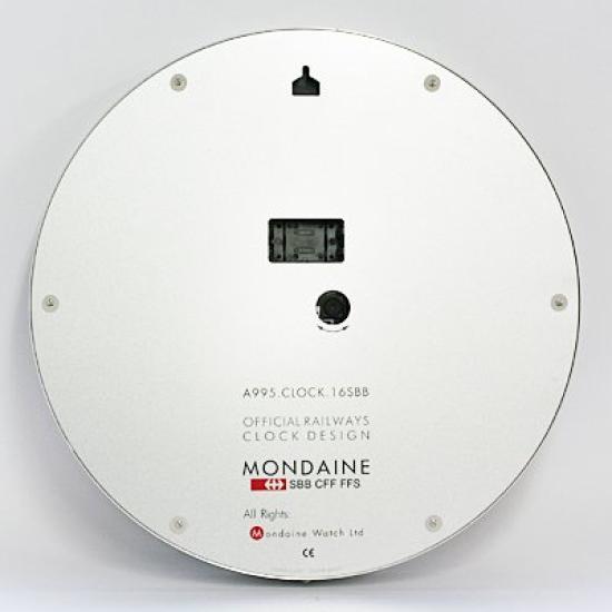 MONDAINE Wall Clock WALL CLOCK LARGE 40cm A995.CLOCK.16SBB Silver/White [Used]