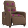 Electric Massage Chair Brown Fabric