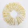 20pcs 3D Beauty Nail Sticker Sets Golden Flower Bronzing DIY Adhesive Tips Transfer Art Hollow Foils