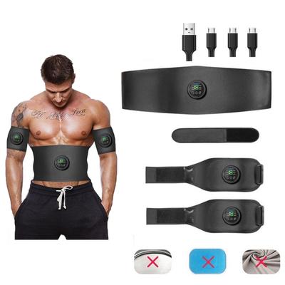 Abs Trainer Muscle Stimulator USB Rechargeable 6 Modes EMS Muscle Stimulator Fitness Training Gym Workout