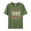 Unisexs T Shirt 43th Birthday Born 1980 Made Tshirts Fall Tops Shirts For Unisex Fashion Normal Tshirt Free Shipping