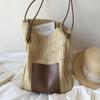 Retro Woven Straw Tote: Holiday Style, Large Capacity Shoulder Bag for Shopping, Beach, or Mother-Child Outings