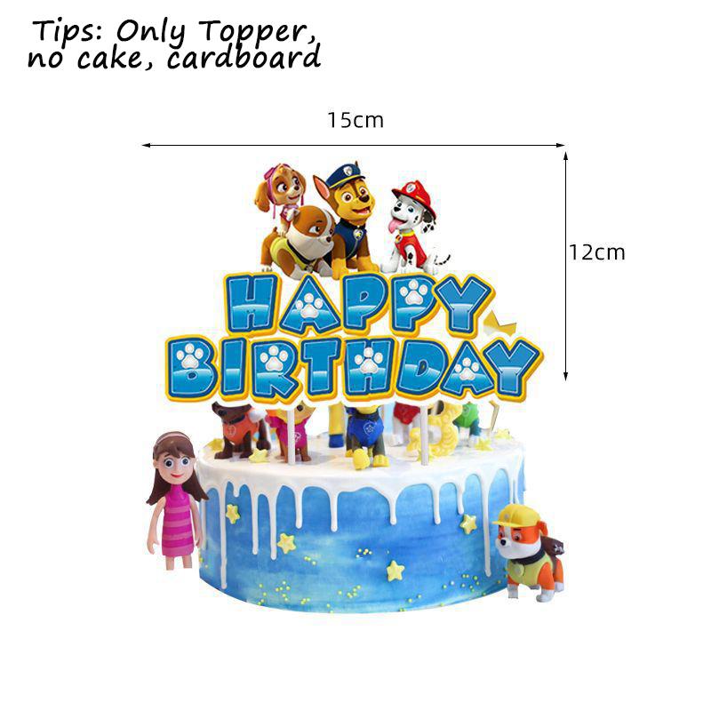 PAW Patrol Birthday Party Decoration New Version Balloon Set Disposable Tableware Kid Event Supplies Banner Backdrop Gift