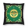 Nautical Ship Anchor Compass Navy Pillowcase Soft Polyester Cushion Cover Gift Pillow Case Cover Home Zippered X