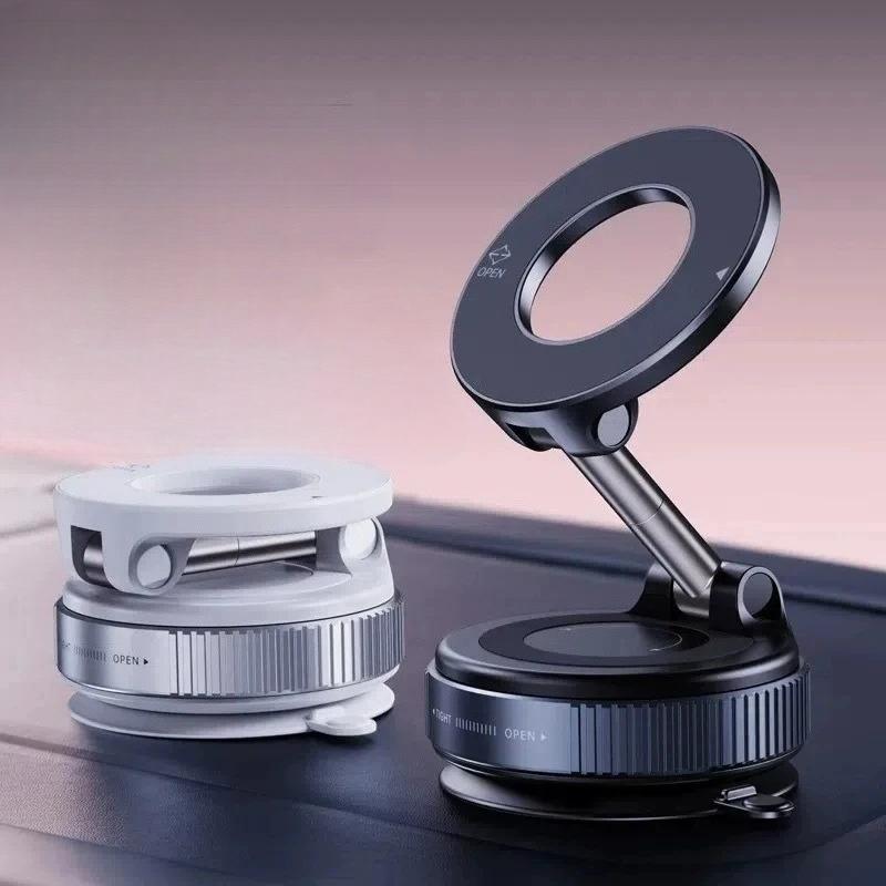 New Foldable Vacuum Adsorption Magnetic Car Phone Holder  Suction Cup Dedicated Navigation Phone Holder