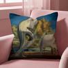 The Persistence of Memory Dal Cushion Cover Multi-Scene Pillow Cover for Home & Car - Reversible, Soft & Durable for Daily Use