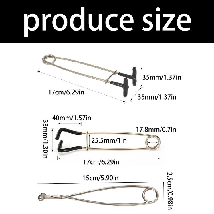 Stainless Steel Fishing Mouth Expander Opener Replacement Easily Grip Fish Jaw Spreader Enhances Control And Portability