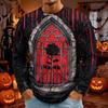 Men's Halloween Print Round Neck Long Sleeve T-Shirt