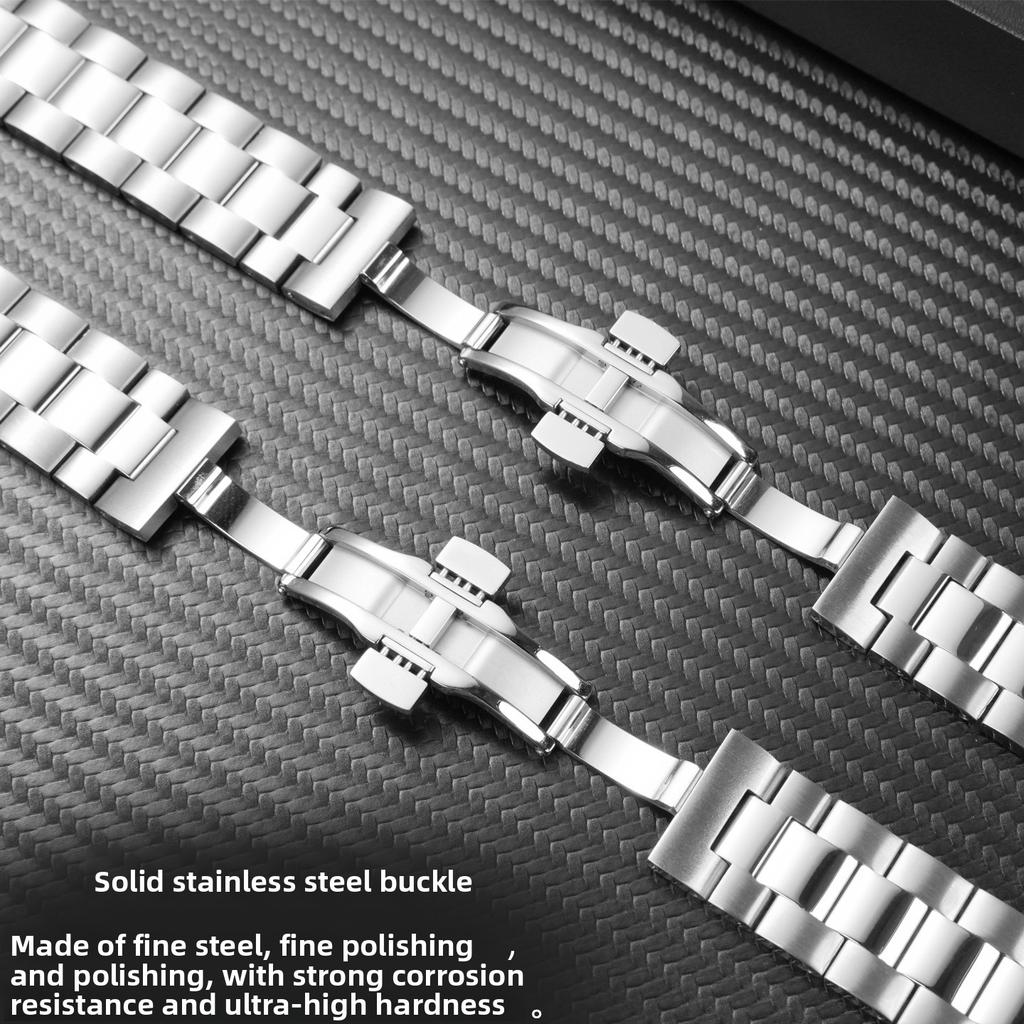 T127 Stainless steel strap 21mm For Tissot demeanor series men's Watchband T127.407 Curved End Links Metal Wristband bracelet