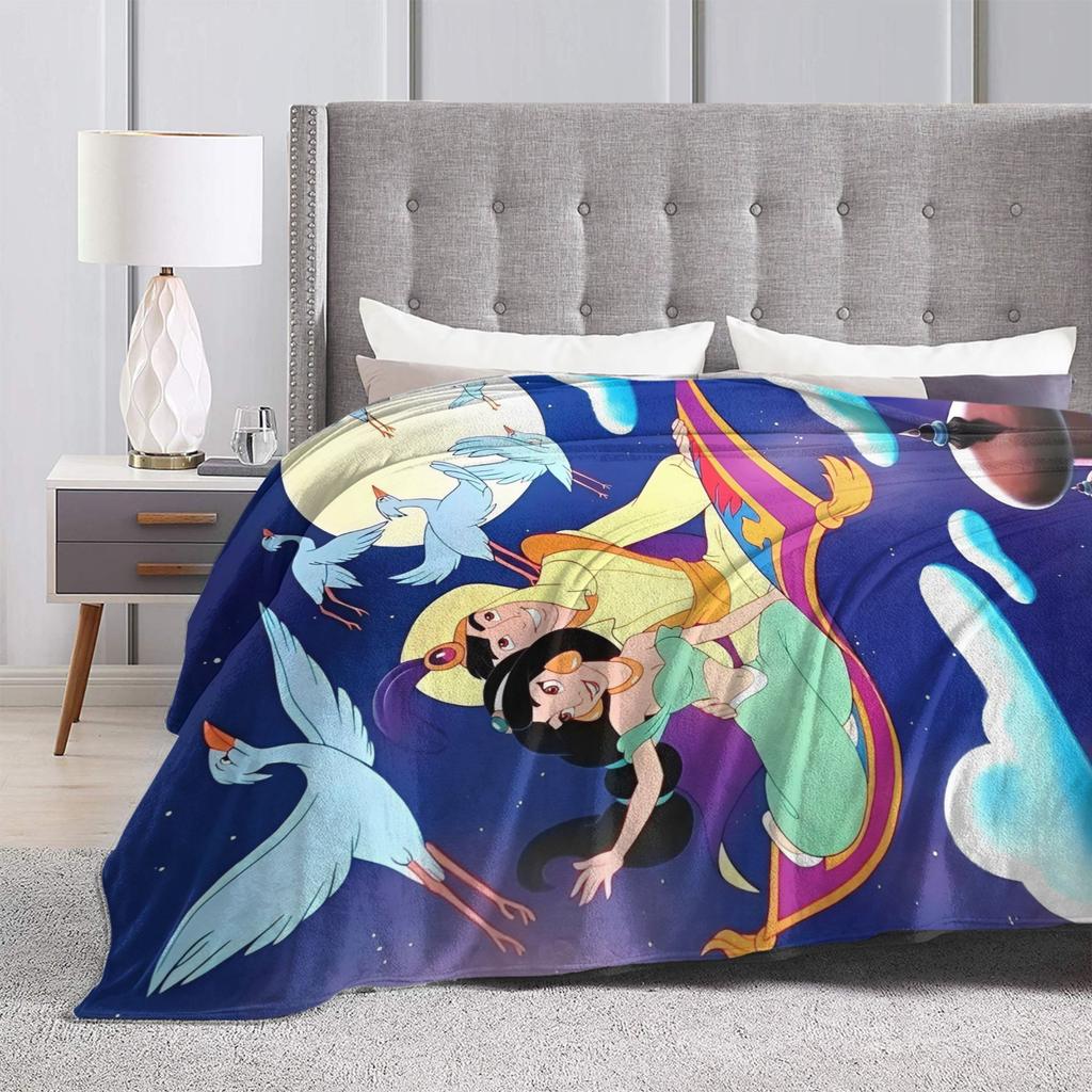 Aladdin Jasmine Cartoon Blanket Quality Soft Warm Bedding Throws Winter Airplane Travel Couch Chair Funny Bedspread