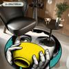 Artistic Portrait Round Rug Flannel Soft Carpet Home Decor Living Room Floor Mat Modern Style