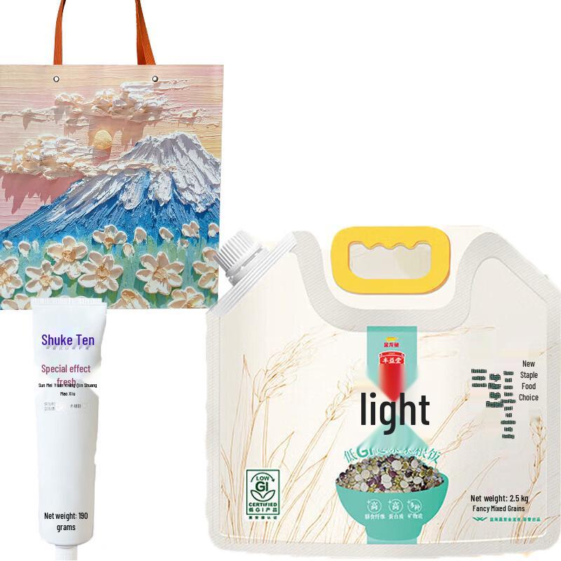 Shuke Peach Toothpaste & Fengyitang Low GI Mixed Grains Rice Bundle