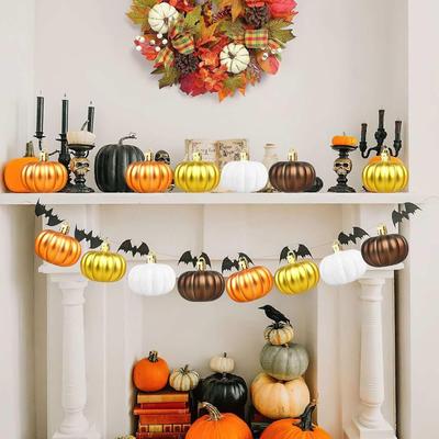Halloween Kürbis Anhänger, Weihnachtsbaumkugel Dekorationsanhänger, Bedruckte farbige Kugel, Feiertagsdekoration