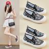 New Summer White Shoes for Women's Mesh Breathable Heighten Heightened Half-plate Shoes Casual Shoes