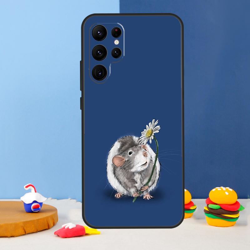 Mouse Rat Phone Case For Samsung Galaxy S25 S24 Ultra S9 S10 S20 S22 S21 S23 Plus S24 FE Cover Coque