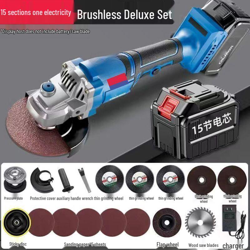 Dongcheng High-Power Multifunctional Cordless Angle Grinder with Lithium Battery
