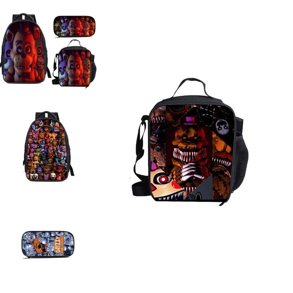 Five Nights At Freddy's Children's Backpack Set Durable Polyester Fabric Spacious 20-35l Capacity