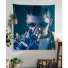 Singer Trueno Anime Tapestry Hippie Flower Wall Carpets Dorm Decor Cheap Hippie Wall Hanging