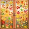 6PCS Fall Window Cling Plastic For Living Room Bedroom Seasonal Decoration