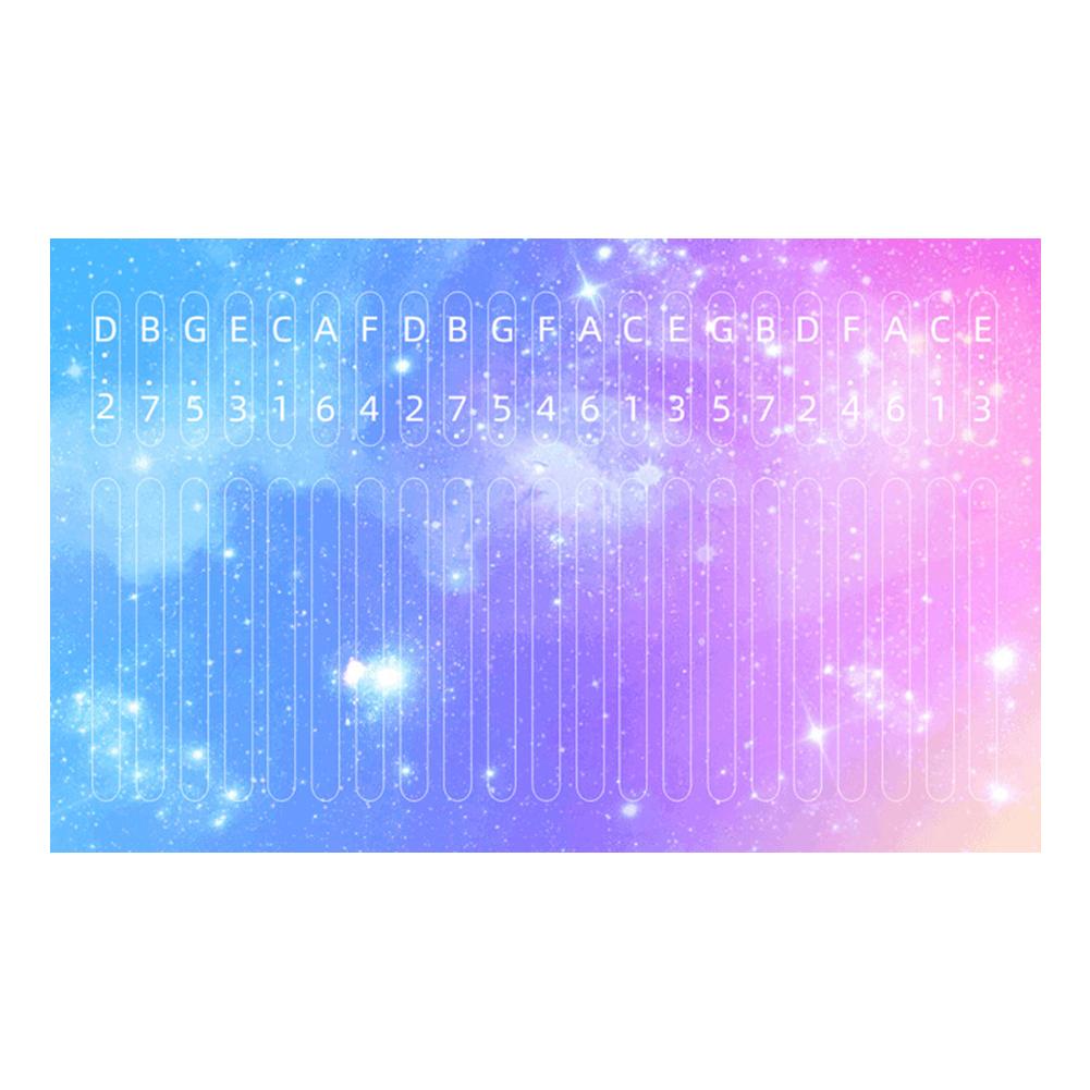 

21 Key Kalimba Scale Sticker PVC Thumb Piano Labels Eye-Catching Colorful Kalimba Note Decor Musical Instrument Accessories